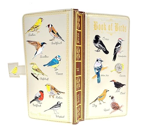 Shag Wear Book of Birds Large Women’s Wallet, Vegan Faux