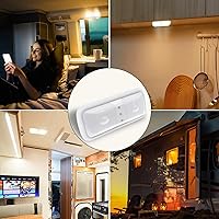 Vista 7 de Miady - Luces regulables para RV de interior 1800 LM, 3 temperaturas de color y 5 niveles de brillo, luz LED de 12V