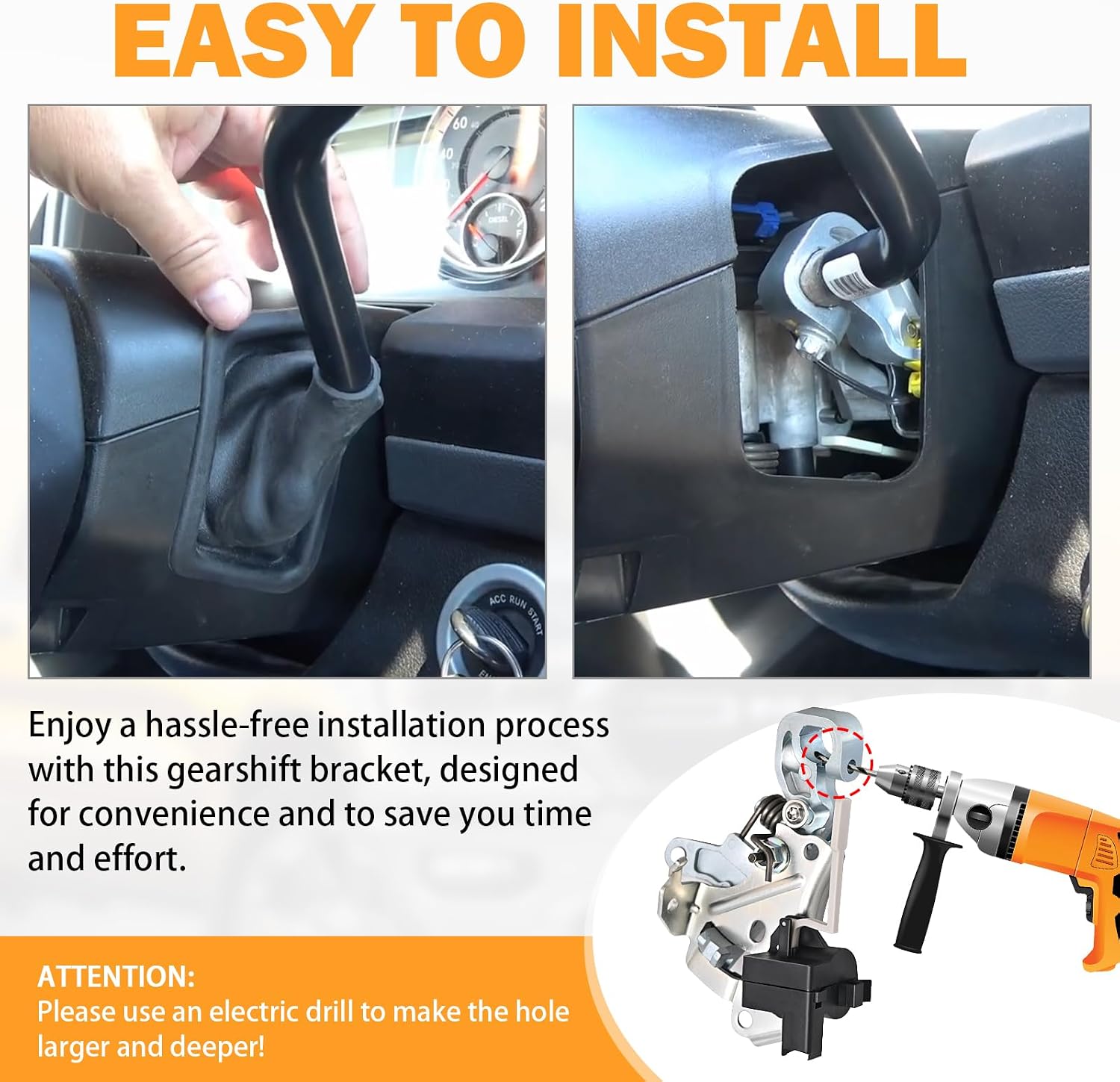 68470756AA Ram 2500 1500 Gear Shift Bracket Compatible with 2009-2021 Dodge Ram 1500, 2010-2021 Ram 2500 3500 Steering Column Gear Shifter Bracket 5057506AH 5057506AC 5057506AD 5057506AE 5057506AF
