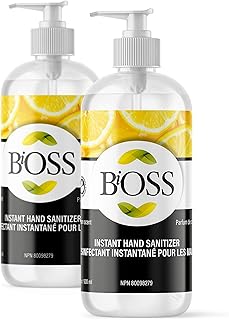 2 x BiOSS 500ml hand sanitizer - Lemon scent - 70%
