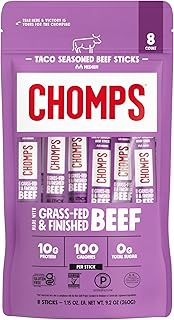 Grass-Fed and Finished Taco Beef Stick 8 Count, 1.15 OZ