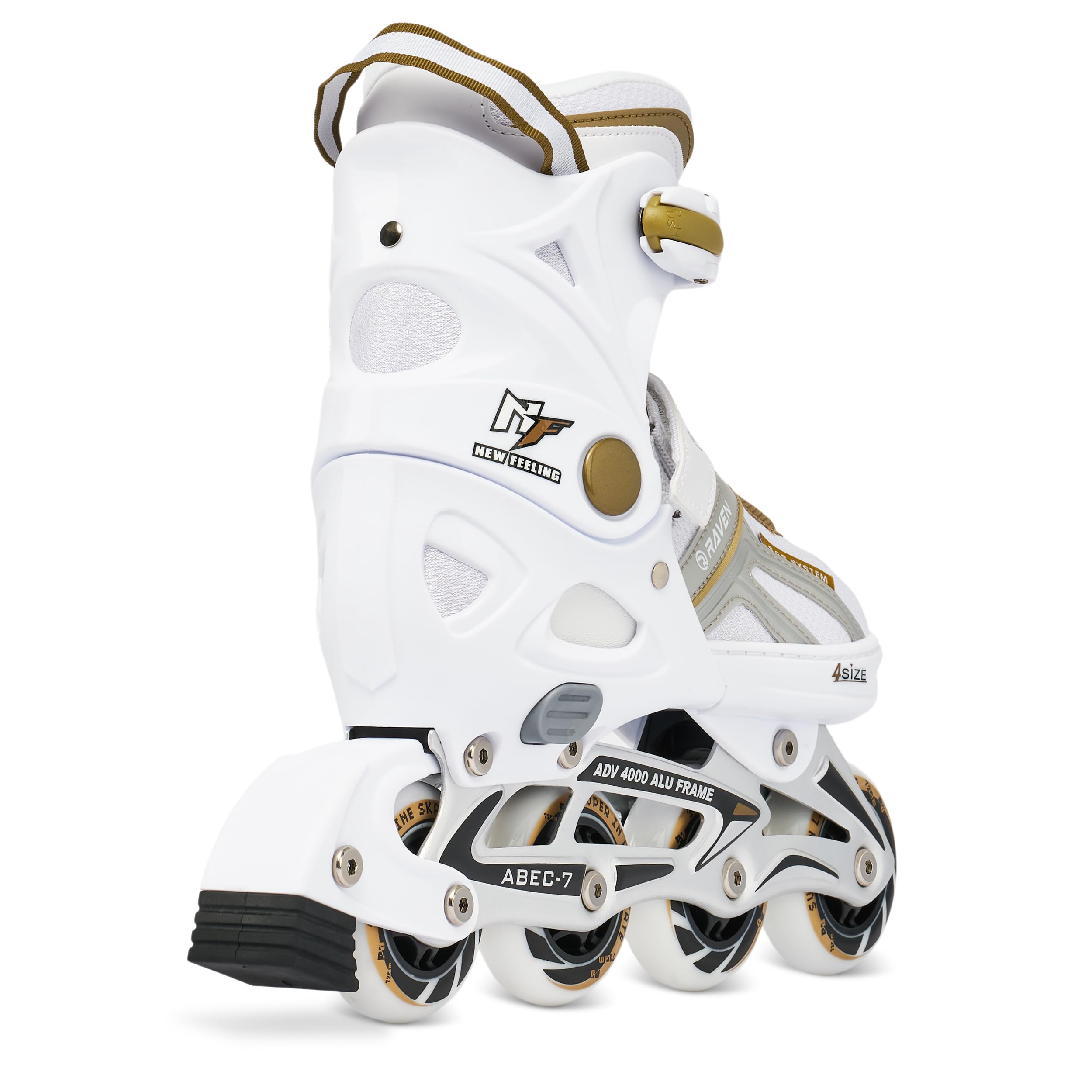 Raven – Patines para niñas, niños, Adultos y niños – Patines con Ruedas – Opción 2 en 1 con Patines de Hielo – Ajustables – Pulse
