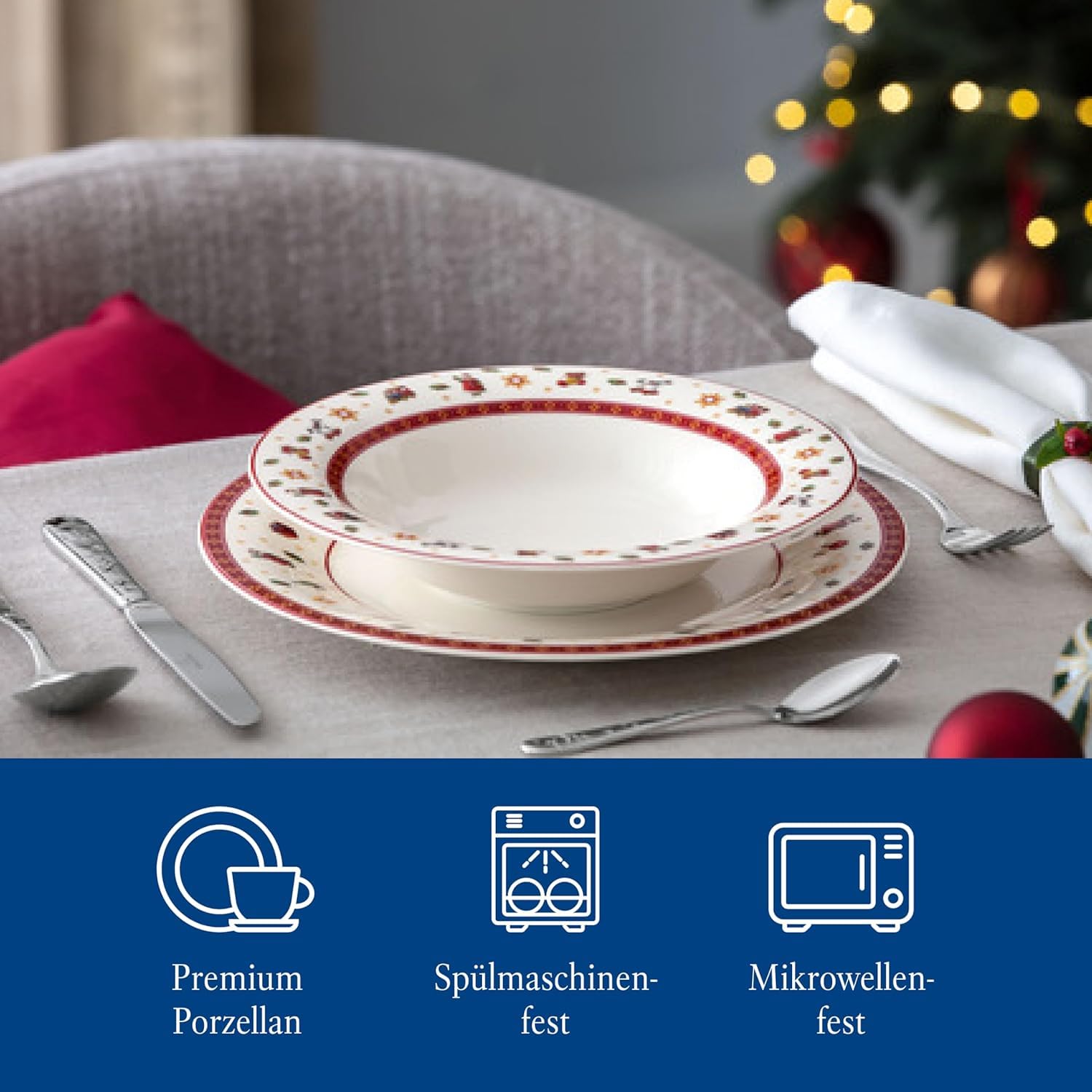 Villeroy & Boch – Toy's Delight Specials talerz głęboki, głęboki talerz, sałatek i pasty, głęboki talerz do makaronu, talerz porcelanowy, można myć w zmywarce, można używać w kuchence mikrofalowej