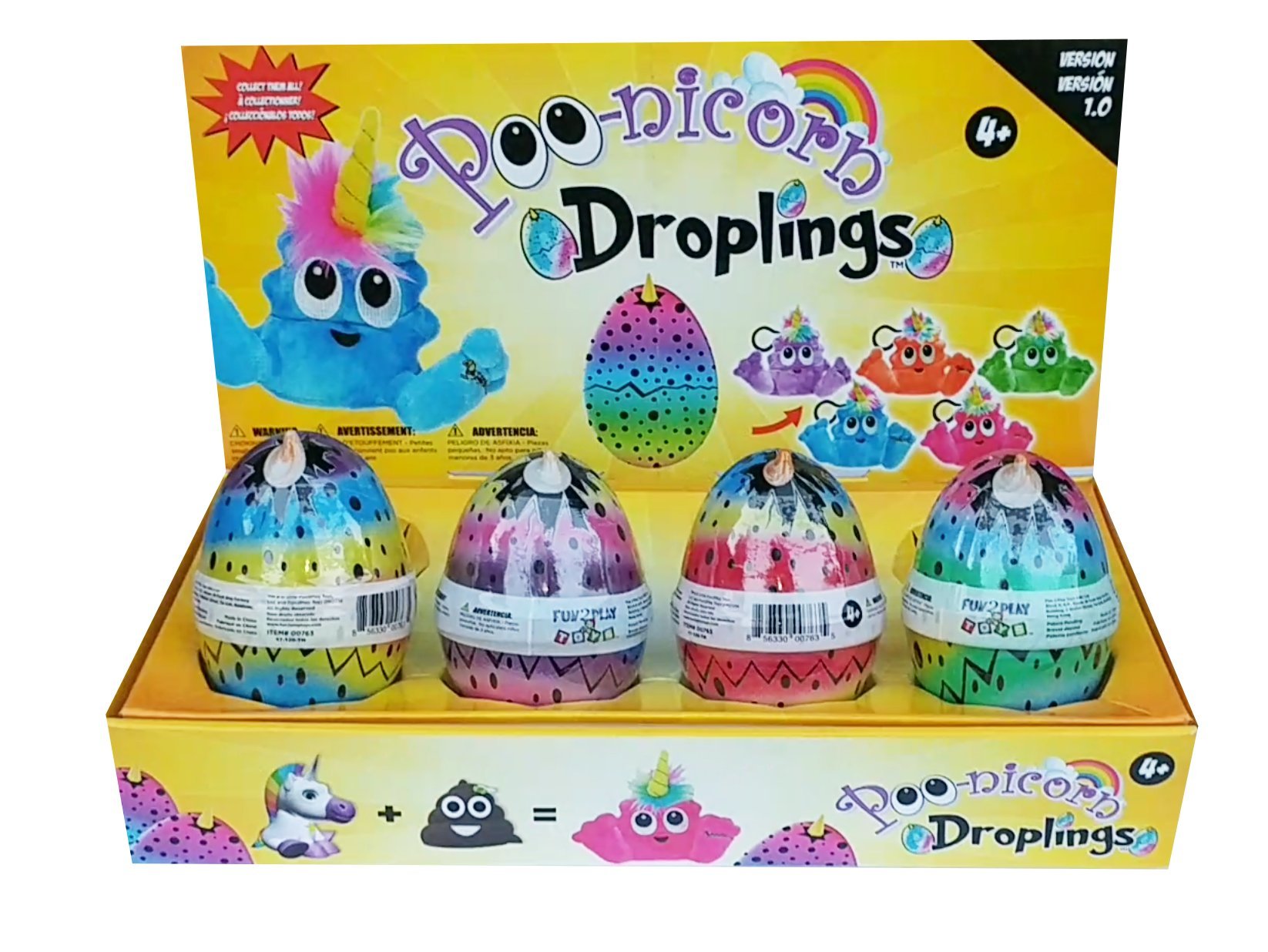 Fun2Play Toyz Poonicorn Droplings in Neon Egg