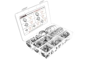 LOKMAN 60-Piece Adjustable Stainless-Steel Hose Clamps (1/4''-1.5'')