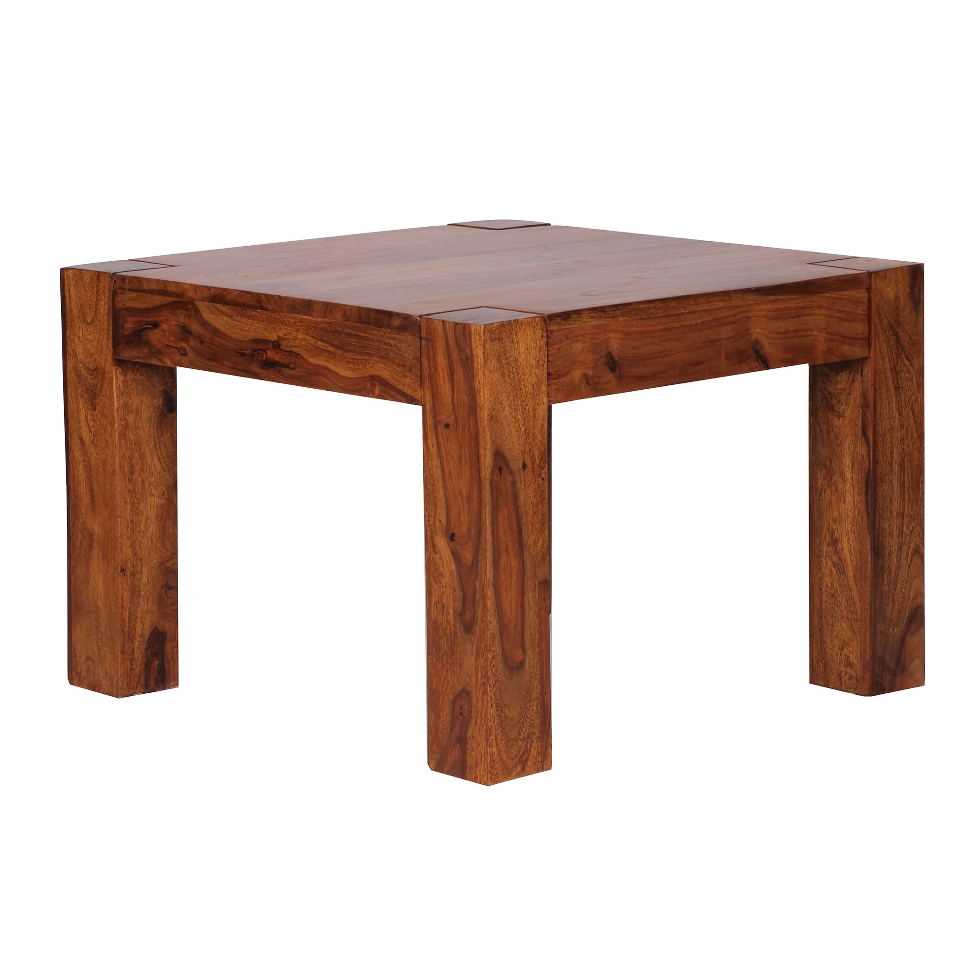 FineBuy Tavolino Da Salotto In Legno Massello Sheesham – 100x60x47 Cm, Design Moderno Con Gambe A Forcina E Vano Portaoggetti - 2