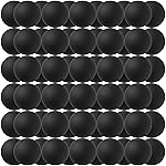 40MM Ping Pong Balls, Assorted Colored Plastic Balls - 80pcs (Black) for Beer Pong, Arts, Crafts & Party Decoration