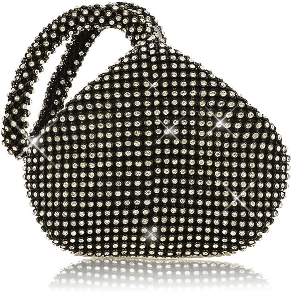 P&R Triangle Luxury Full Rhinestones Women's Fashion Evening Clutch Bag Party Prom Wedding Purse - Best Gife For Women