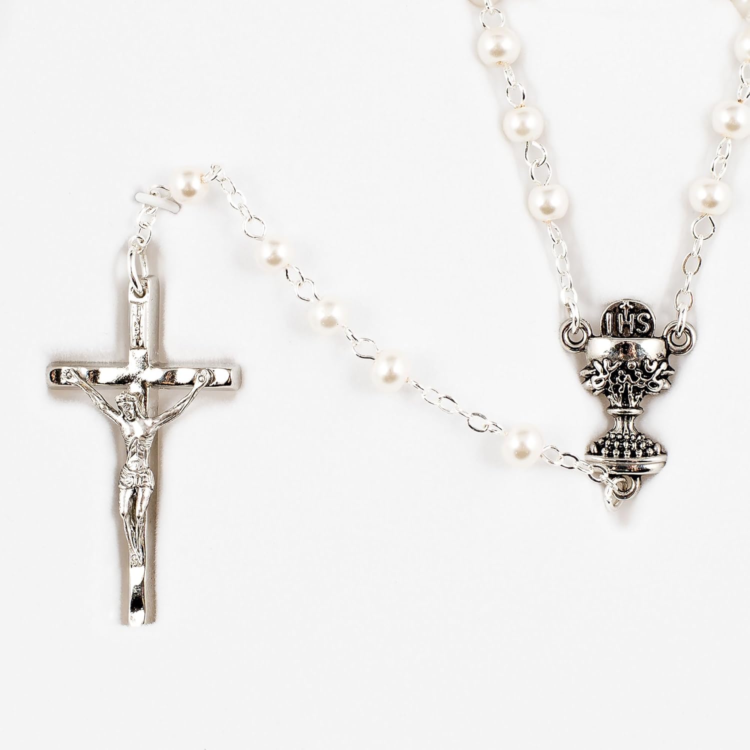 Roman 5-Piece My First Communion Gift Set for Girls – White & Gold Book and Accessory Bundle, Religious Keepsake