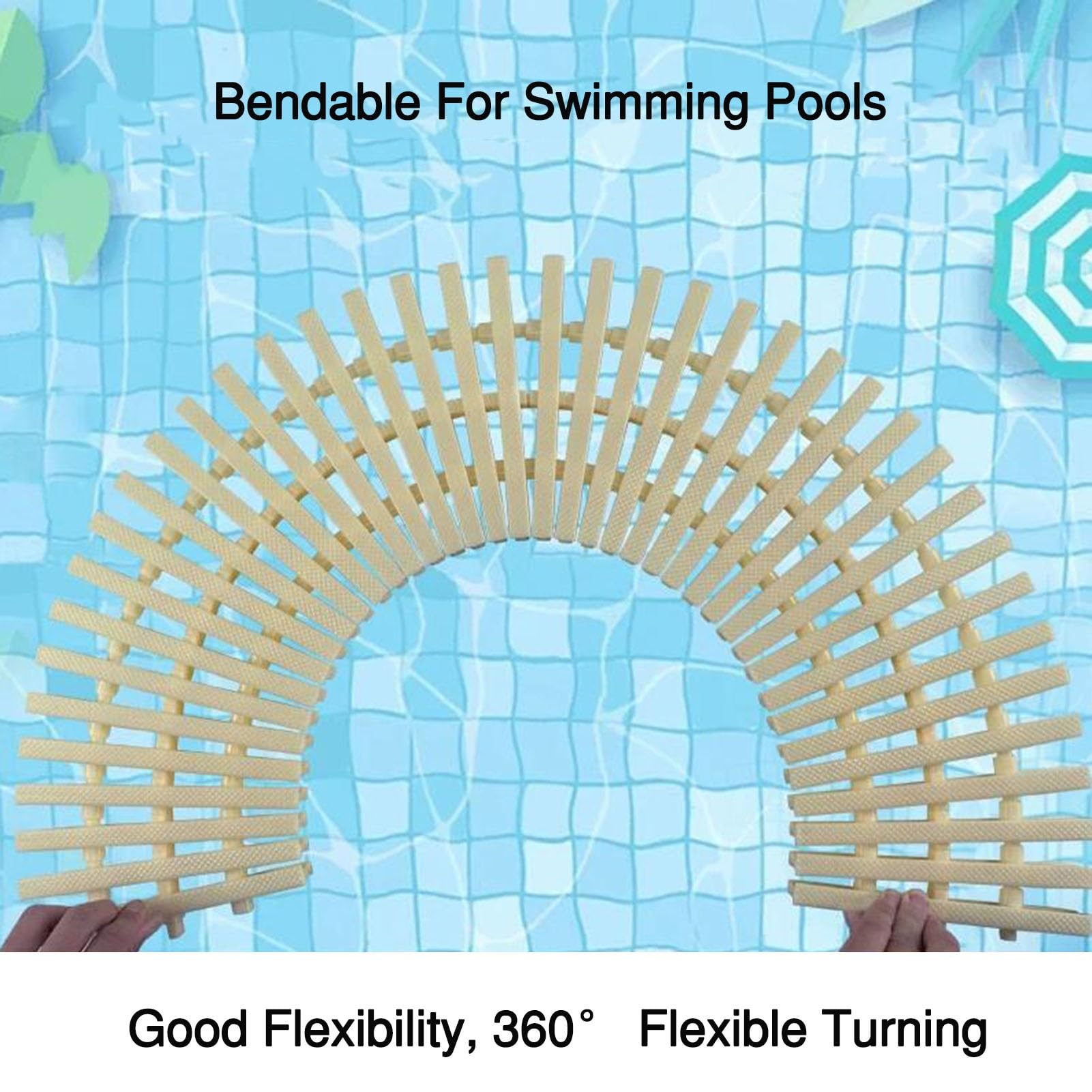 Rejillas de desbordamiento de piscina, tapas de filtro de drenaje de ducha, plástico ABS para baño, patio, salida de borde