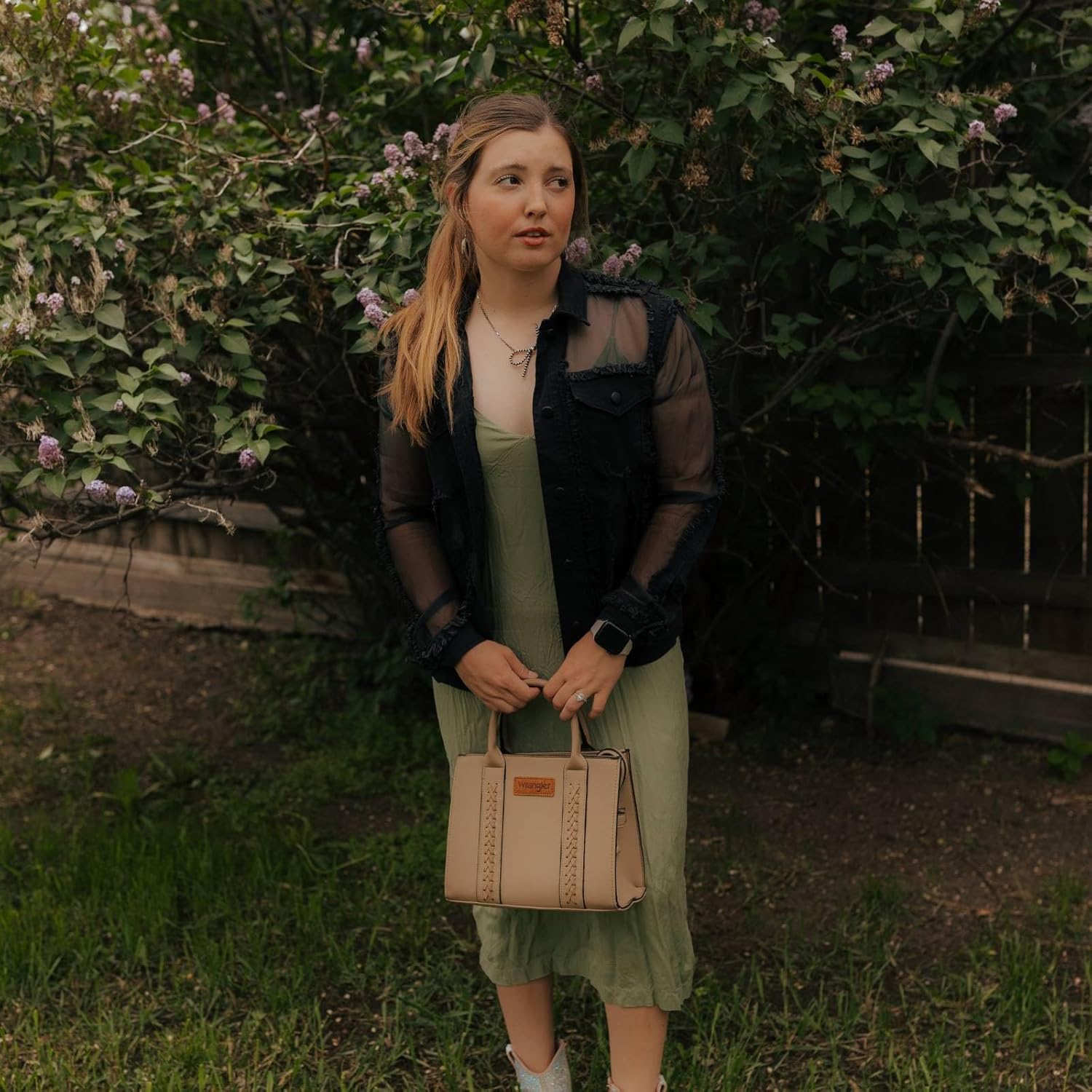 Wrangler Tote Bags for Women Top-handle Handbags and Purse for Women with Adjustable Strap - Image 2