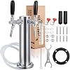 Adjustable Kegerator Tower with Double Tap