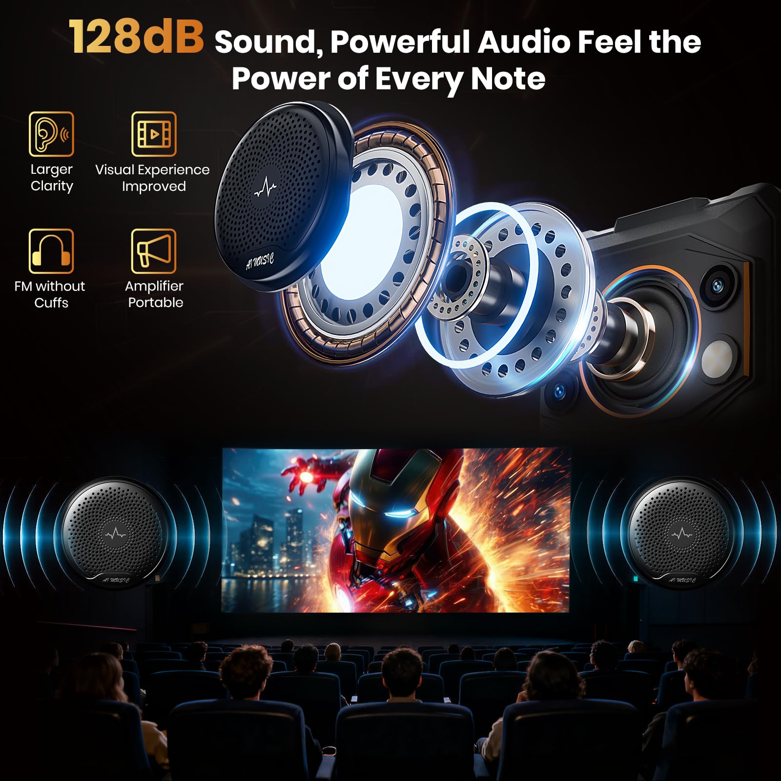 FOSSiBOT F110Pro 5G Ruggيدد Smartphone 128dB Speaker - Dettaglio