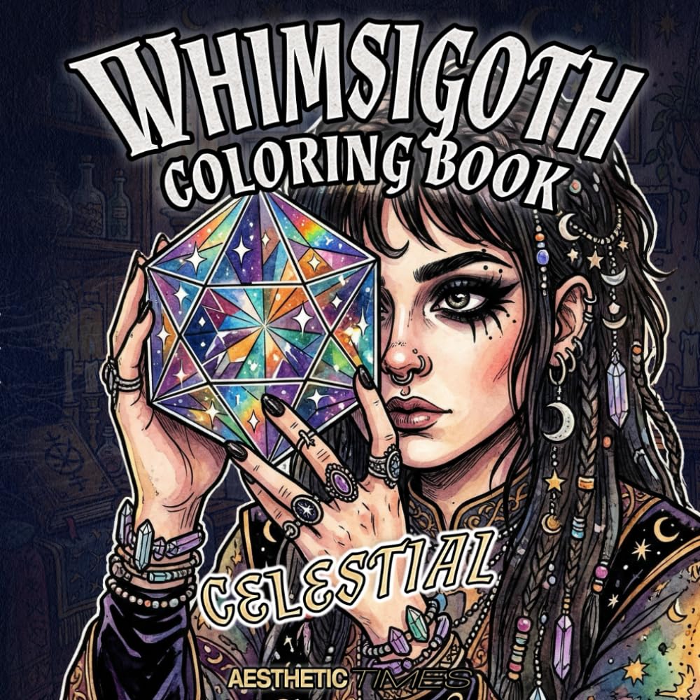 Whimsigoth Coloring Book: Celestial (Witchy Vibes)