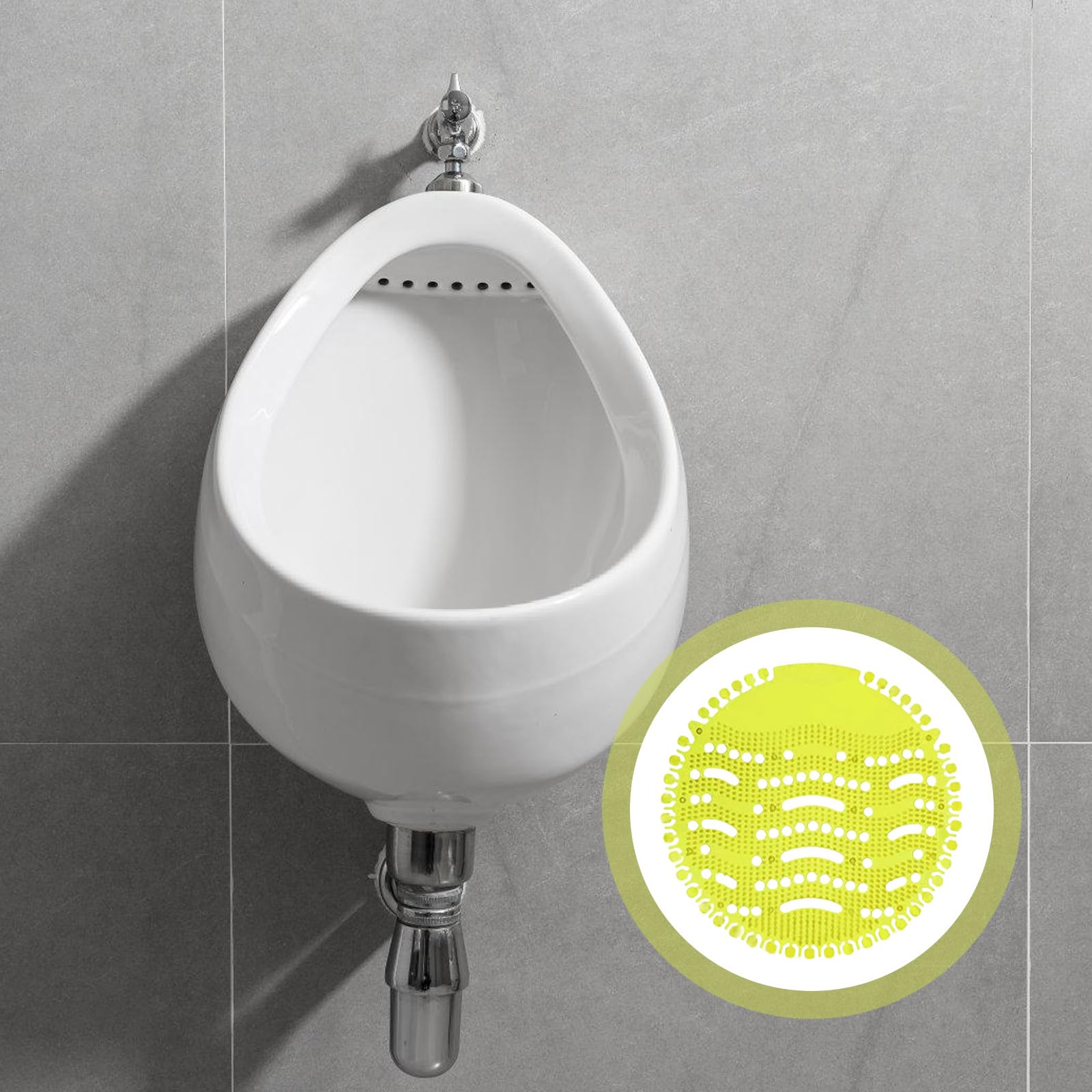 Urinalsieb, 16Stück Urinalsieb Mit Duft, Frischewirkung Pissoirsieb, Desodorierungsmittel Für Urinalsiebe, Urinal Einleger Matte, Pissoirsieb Spritzschutz Für Alle Gewerblichen Orte Wohnungen (Gelb)