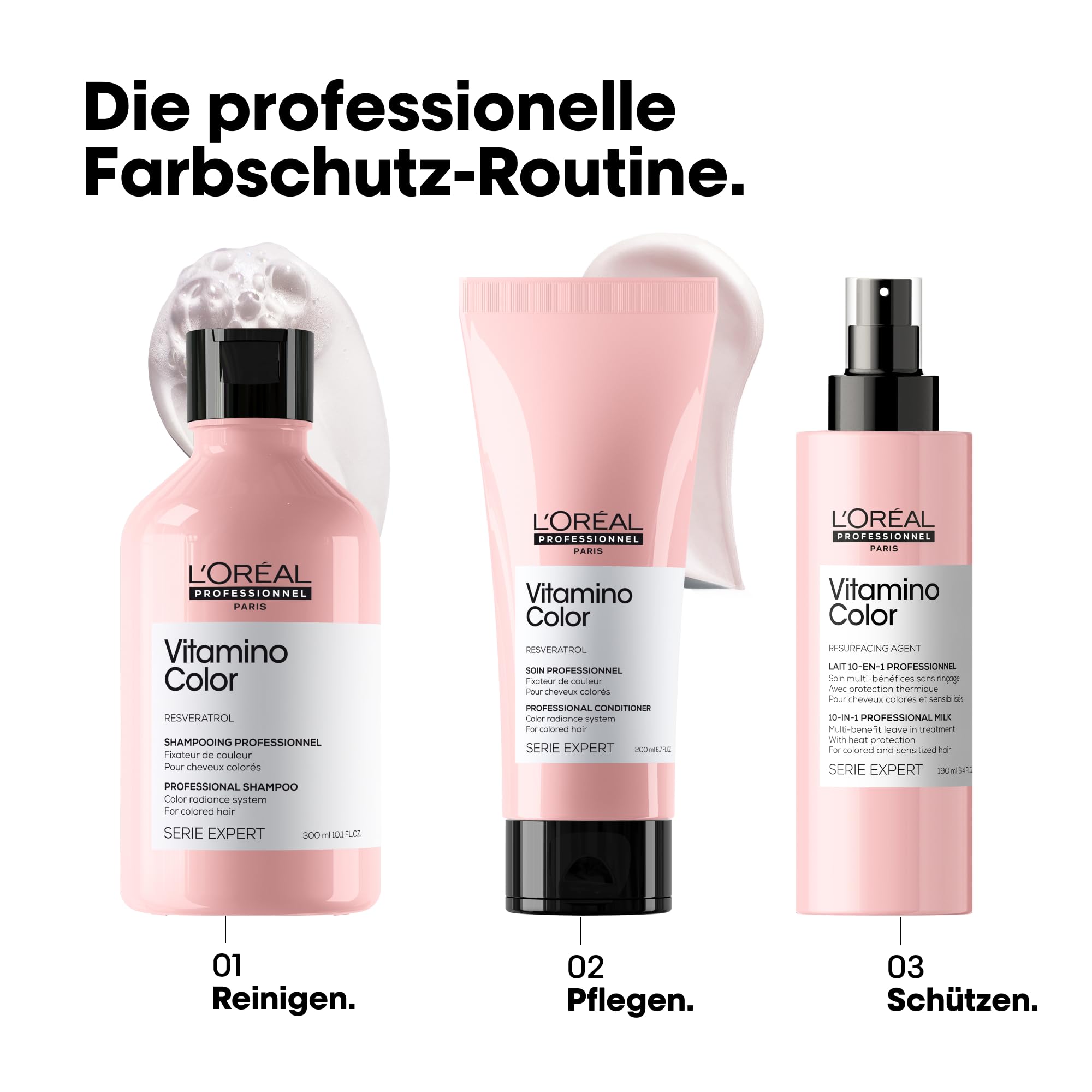 L'Oréal Professionnel | Farberhaltende Spülung für coloriertes Haar, Mit Resveratrol, Serie Expert, Vitamino Color Conditioner, 200 ml