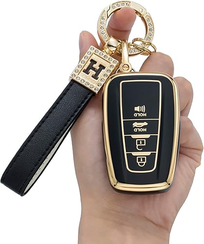 Miniatura 3 de Funda para llavero Toyota con llavero, TPU suave protección de 360 grados para Tacoma Camry Highlander Avalon Corolla Tundra 4Runner RAV4 Sequoia