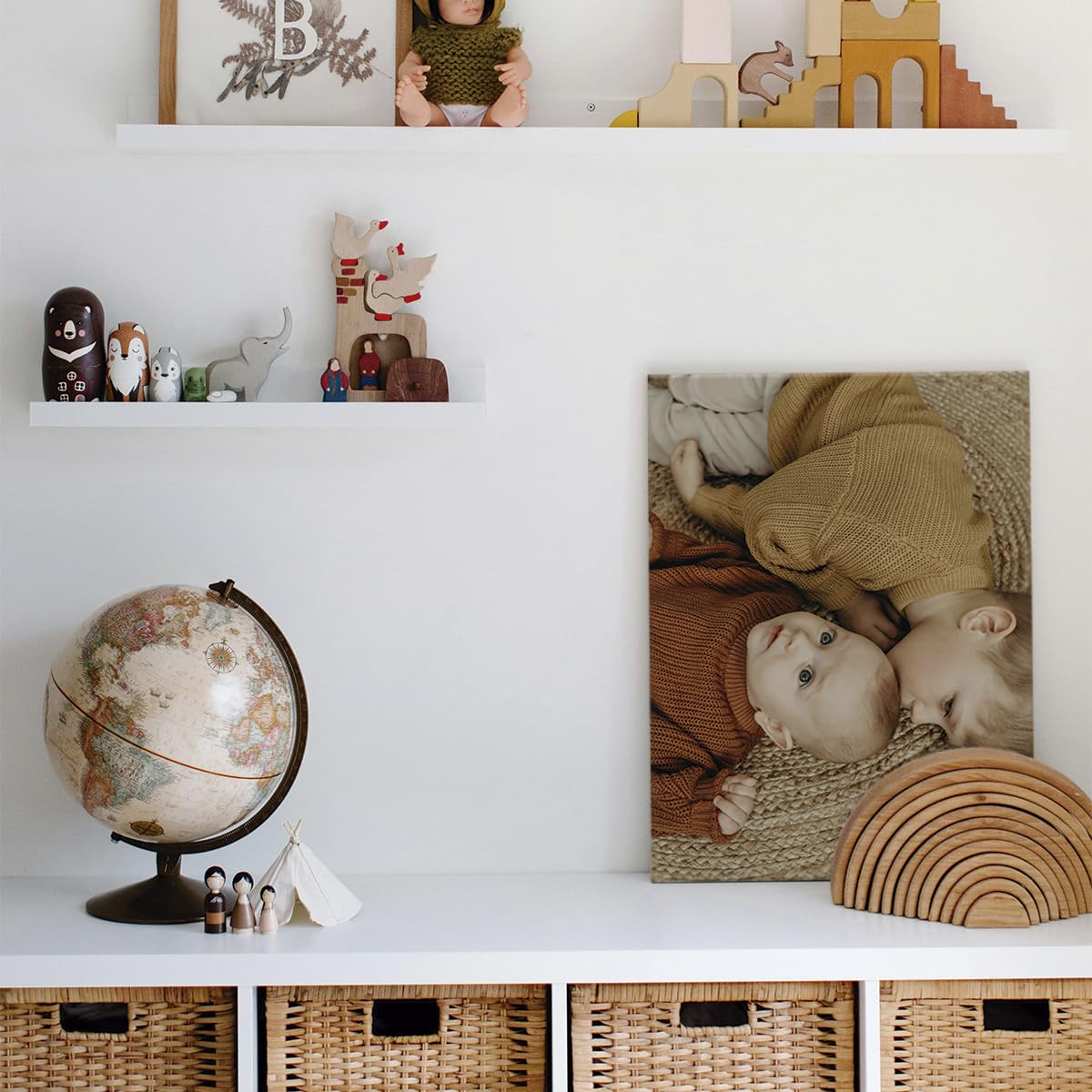 Printerland Quadro personalizzato NOMI FAMIGLIA Stampa su tela canvas personalizzata Famliari