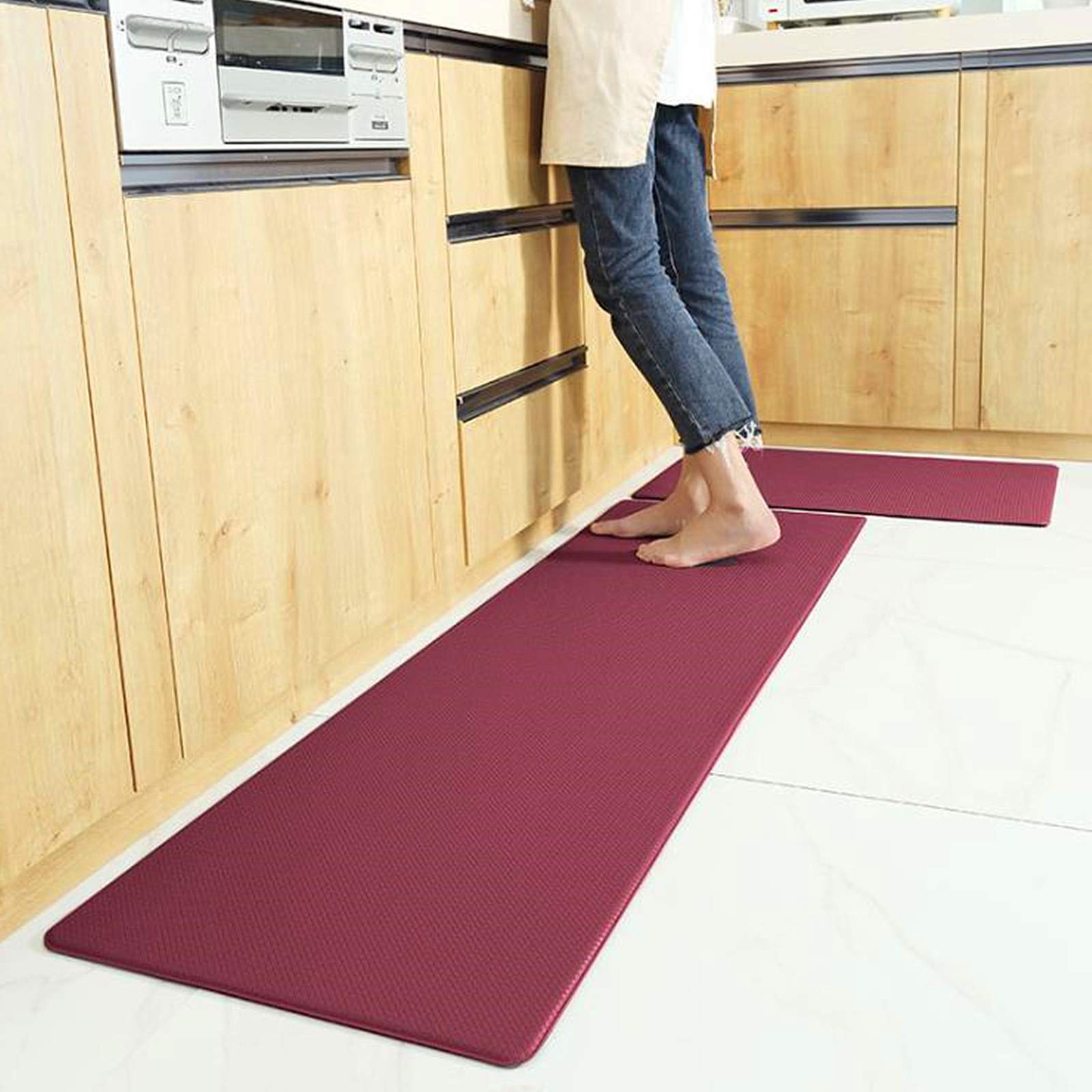 Tapis de cuisine anti-fatigue antidérapant pour bureau et maison 45 x 150 cm