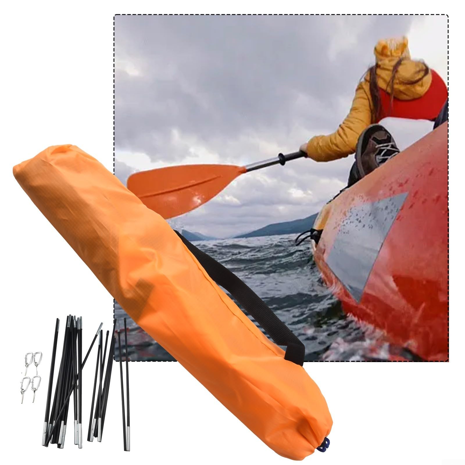 Auvent de bateau imperméable pour kayak, canoë gonflable, auvent en forme de D, abri solaire, accessoire d'outil, abri de jardin, tente de pêche