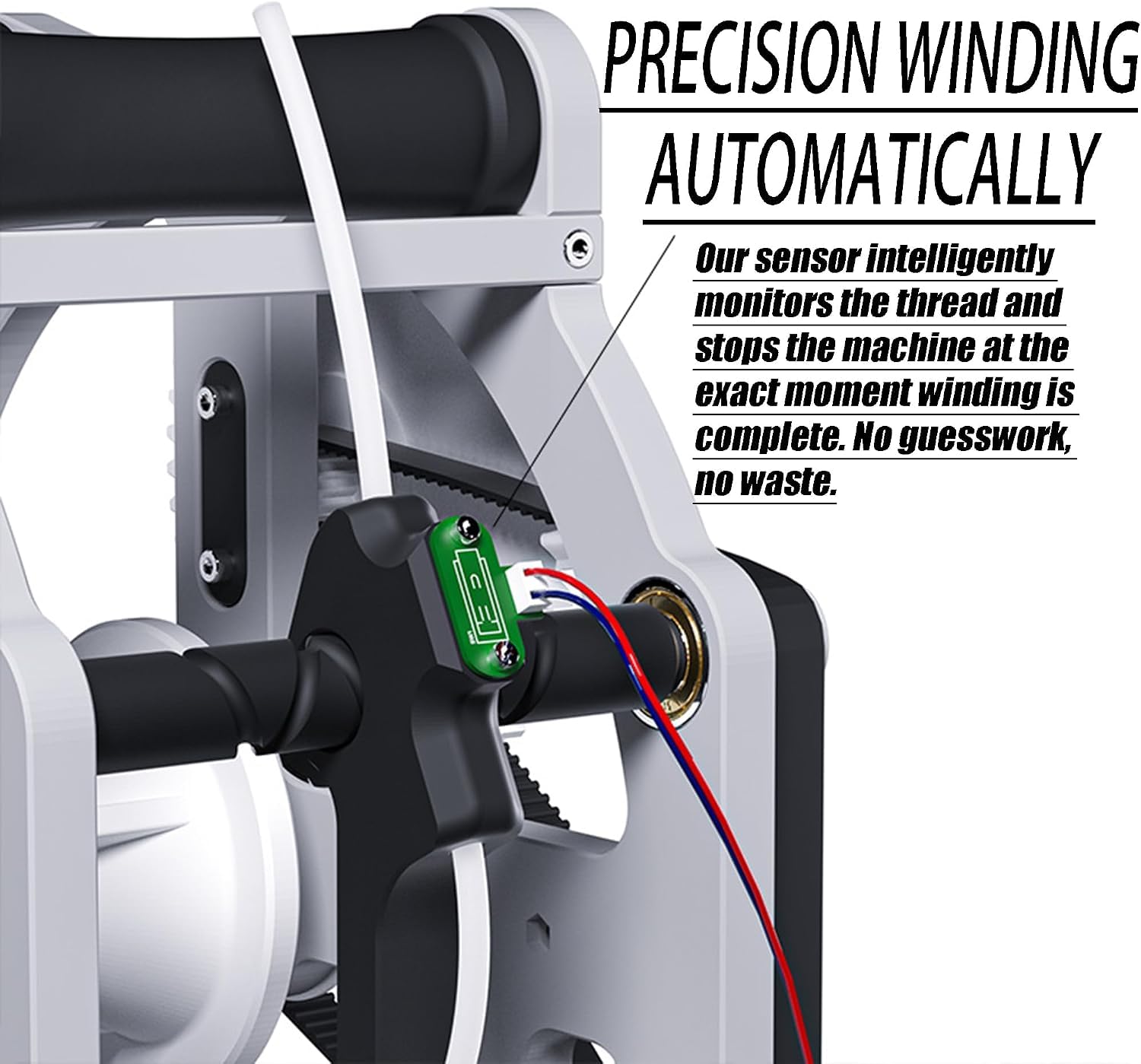 Elektrischer 3d-filament-umspuler – Automatischer Wickler Mit Intelligenter Start/stopp-funktion, Einstellbarer Spannung Für Pla, Petg, Abs Und Tpu, Schnelles Aufspulen Von Spulen Bis Zu 3 Kg