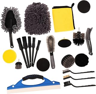 23 Pcs Car Detailing Kit with PP Sponge Cloth Wheel Brush