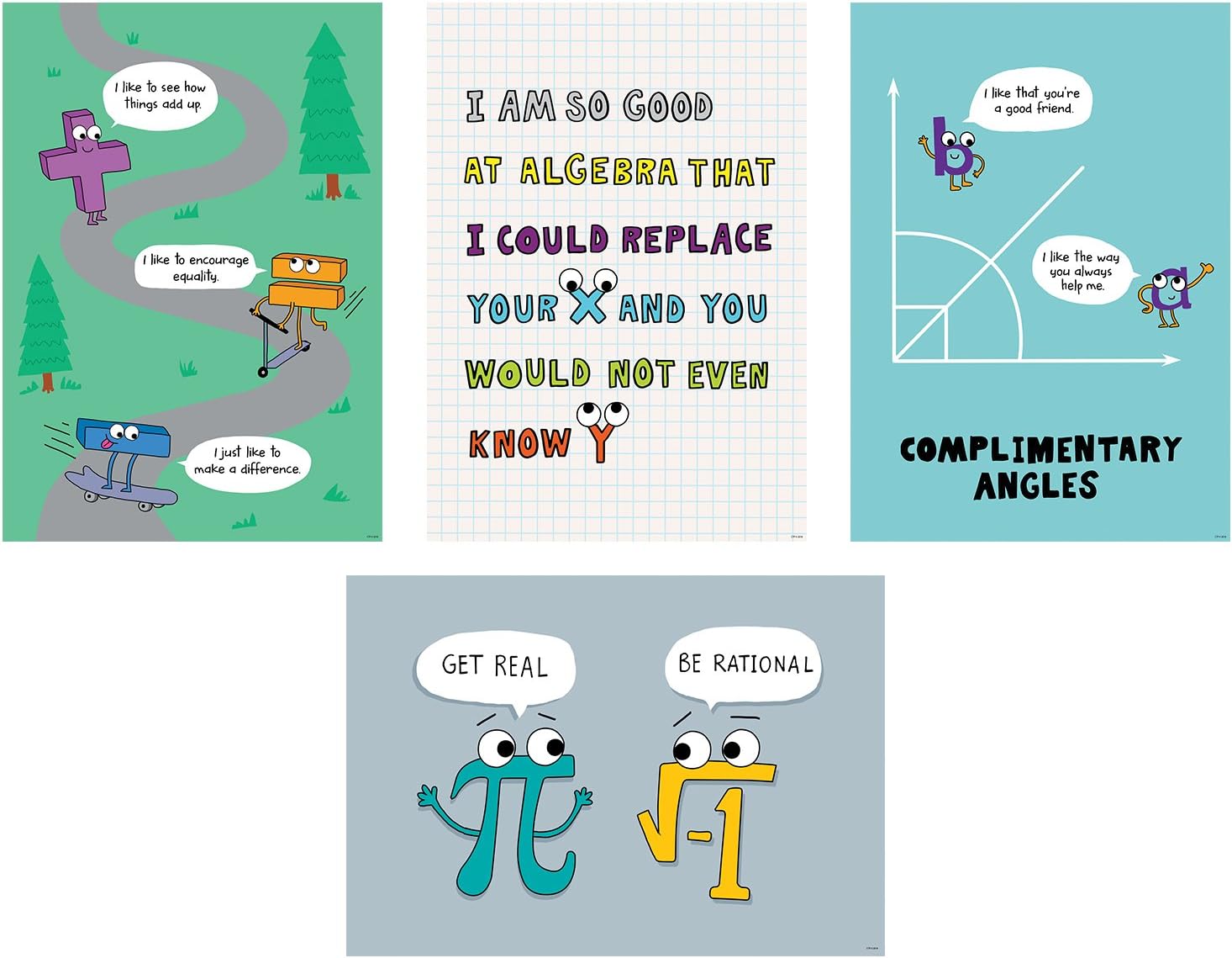 Creative Teaching Press Math So Much Pun! Poster 4-Pack, CTP (8520)