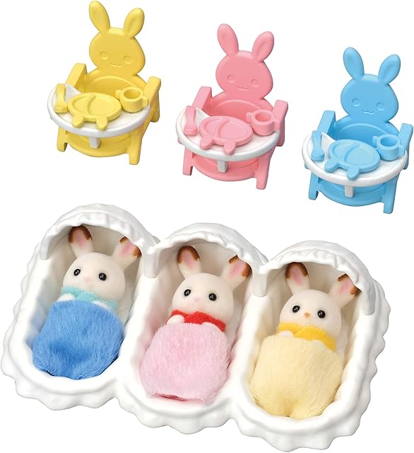 Sylvanian Families 5532 Triplets Care Set - Dollhouse Playsets