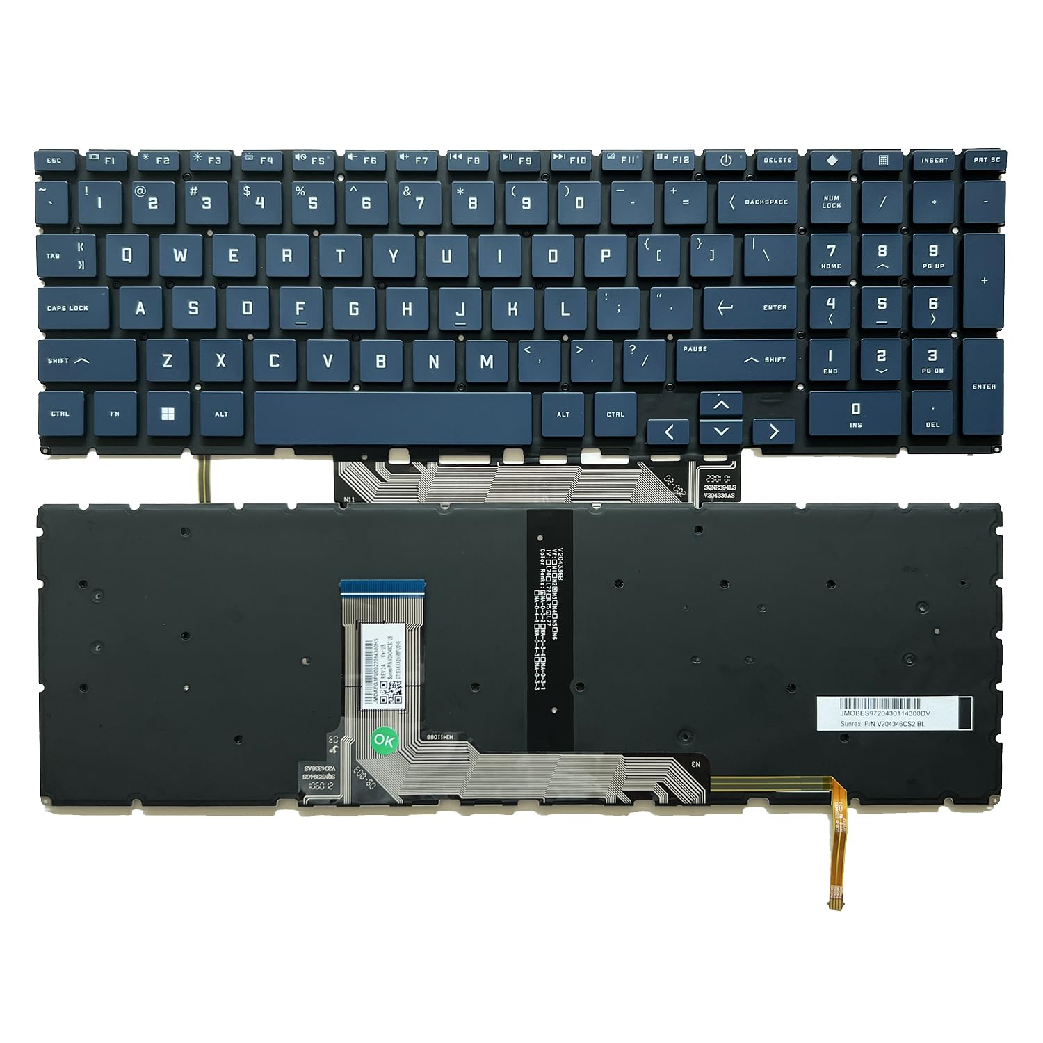 Amazon.com: XINDIKBHUB US Backlit Laptop Replacement Keyboard for