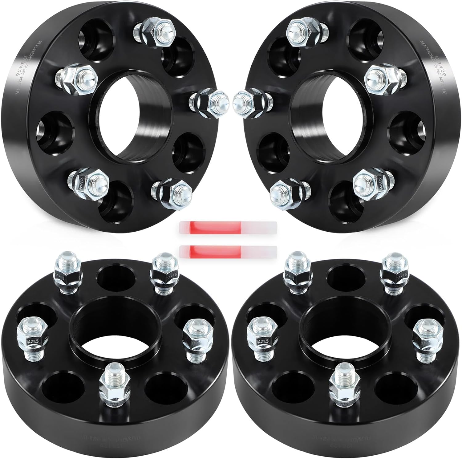 SCITOO 4pcs Wheel Spacers 1.5 inch 5x4.75 Bore 66.9mm Studs 14x1.5 5Lug Wheel Spacers Fit for Chevy Equinox for Chevy for Malibu for Chevy Impala for Chevy Camaro