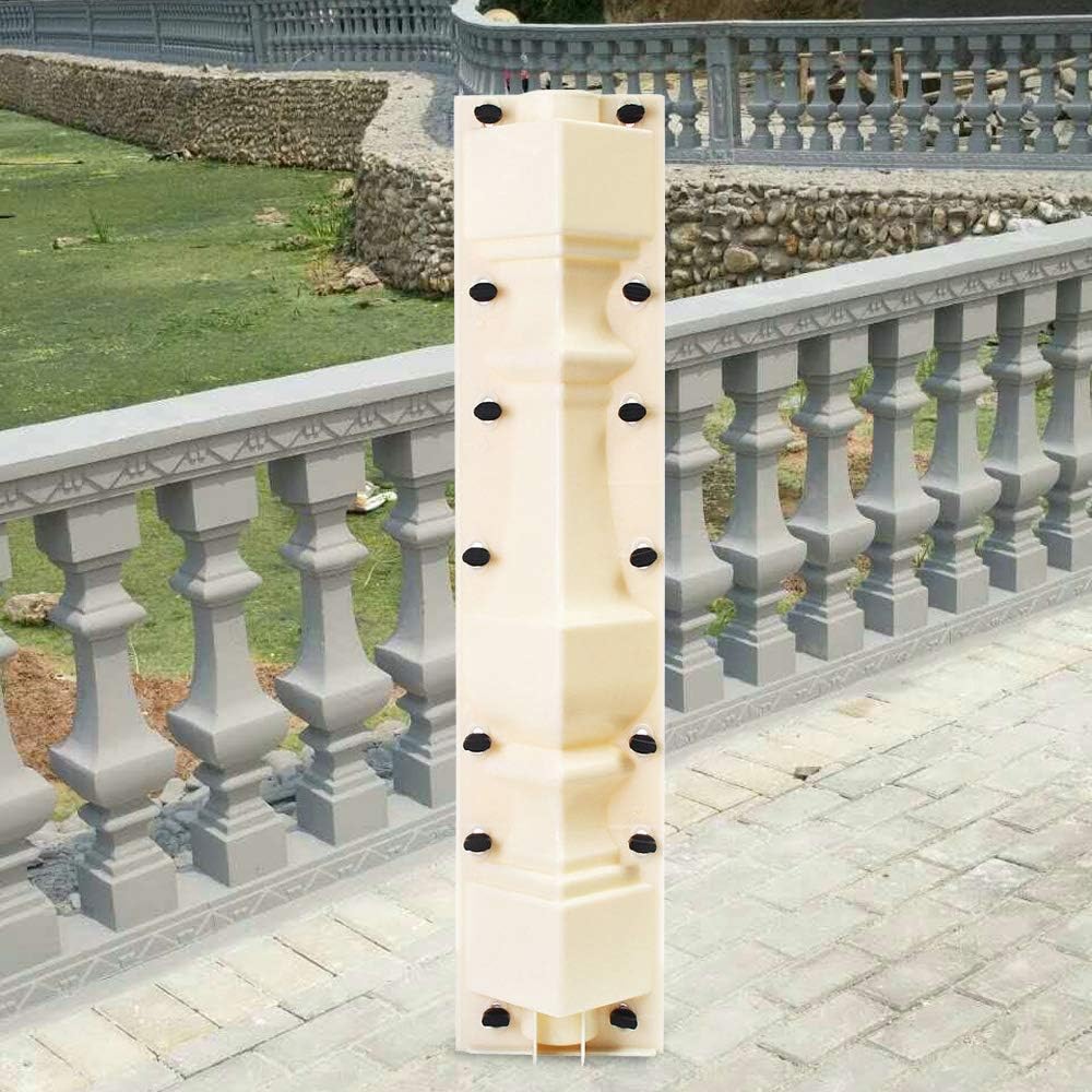 Buy QIZHI Roman Column Concrete Plaster Cement Casting Fence Railing Moulds Balustrade Mold for