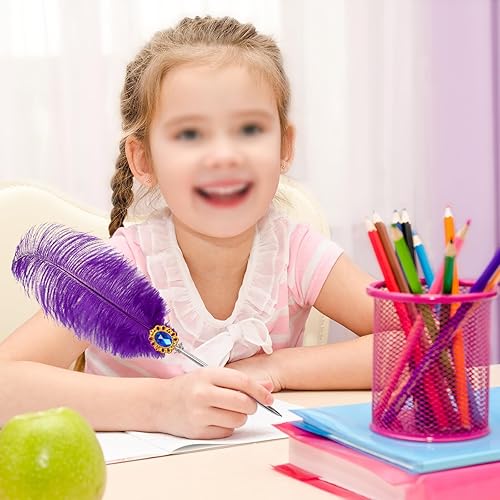 Miniatura 7 de Simple polymer Bolígrafo de plumas para firma de boda, pluma blanca, tinta negra, vintage, para invitados de boda, para escritura, regalo de boda,