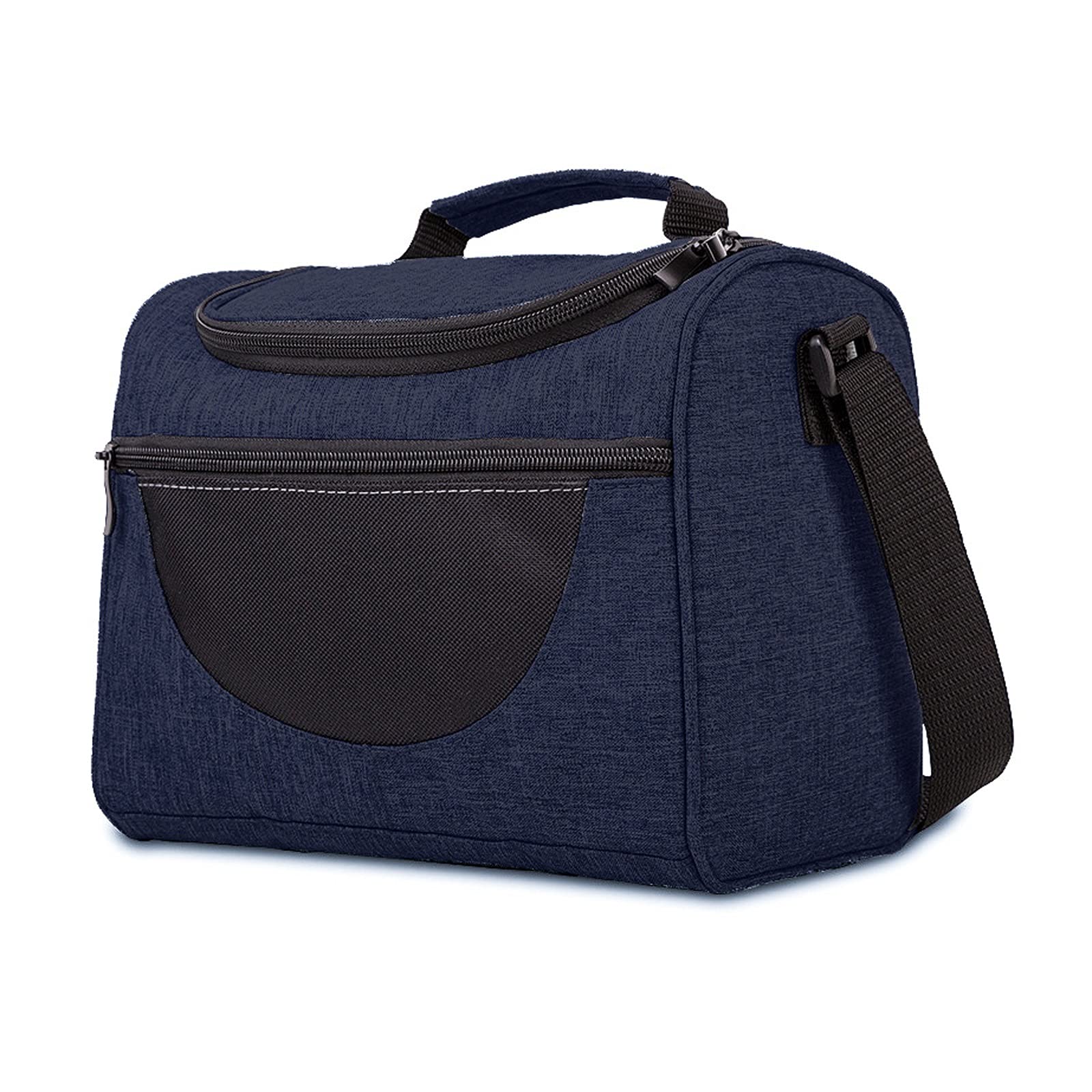 Bolsa térmica para el Almuerzo, Bolsa térmica portátil Reutilizable con Organizador de bocadillos con Apertura Amplia para el Hombro Ajustable, loncheras para niños y mu