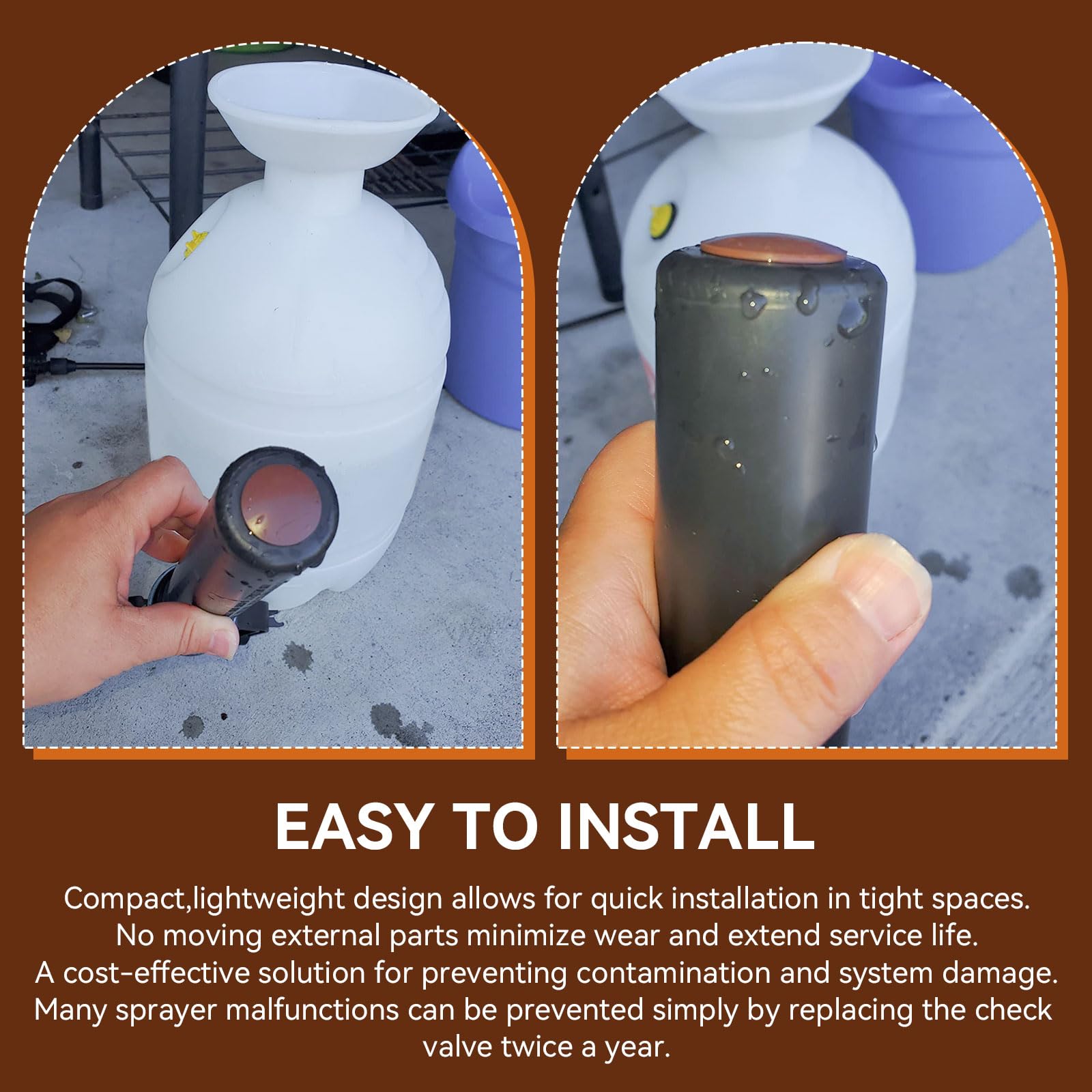 B&G Check Valve PV-266 ( Pack Of 3 ) B&G Sprayer Vinton Check Valve 22027200 633759272000