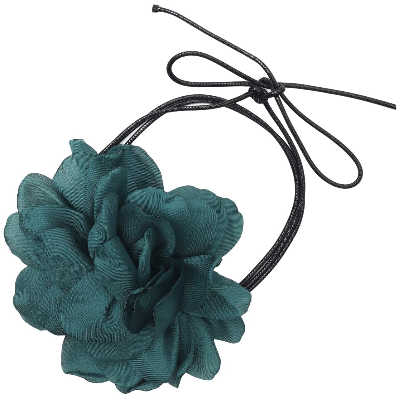 Beau Design Flower Choker Necklace Camellia Choker Rose Choker Lace Flower Collar Necklace Lace up Necklace For Women Goth Choker rose choker necklace (Teal Green) (B0DBTXG58N) Amazon Price History, Amazon Price Tracker