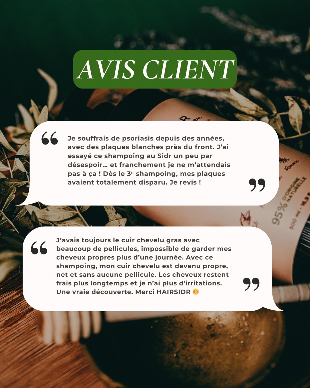 500ml - Shampoing Trésor Ancestral Pousse/Antichute/Antipelliculaire/Détoxifiant