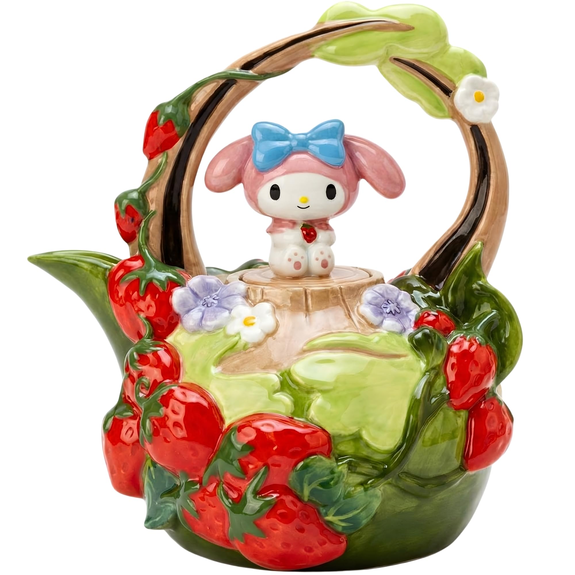 Amazon.com: Blue Sky Clayworks My Melody Strawberry Garden Teapot
