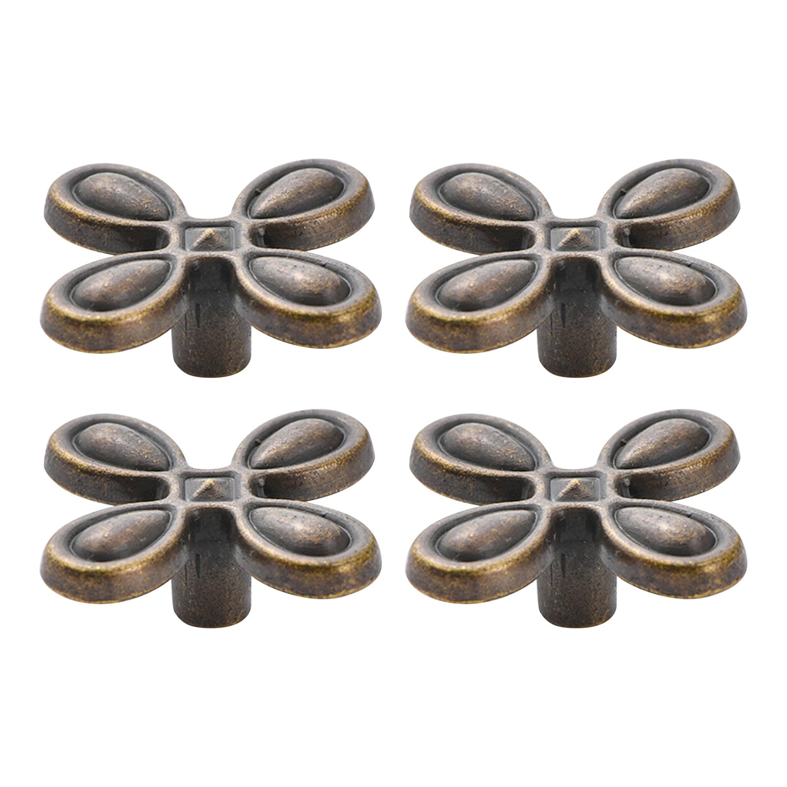 4pack Shamrocks Cabinet Knob Antique Brasses Finish Zincs Alloys Construction Rusty Kitchen Drawer Handle Antique Brasses Finish Cabinet Pull