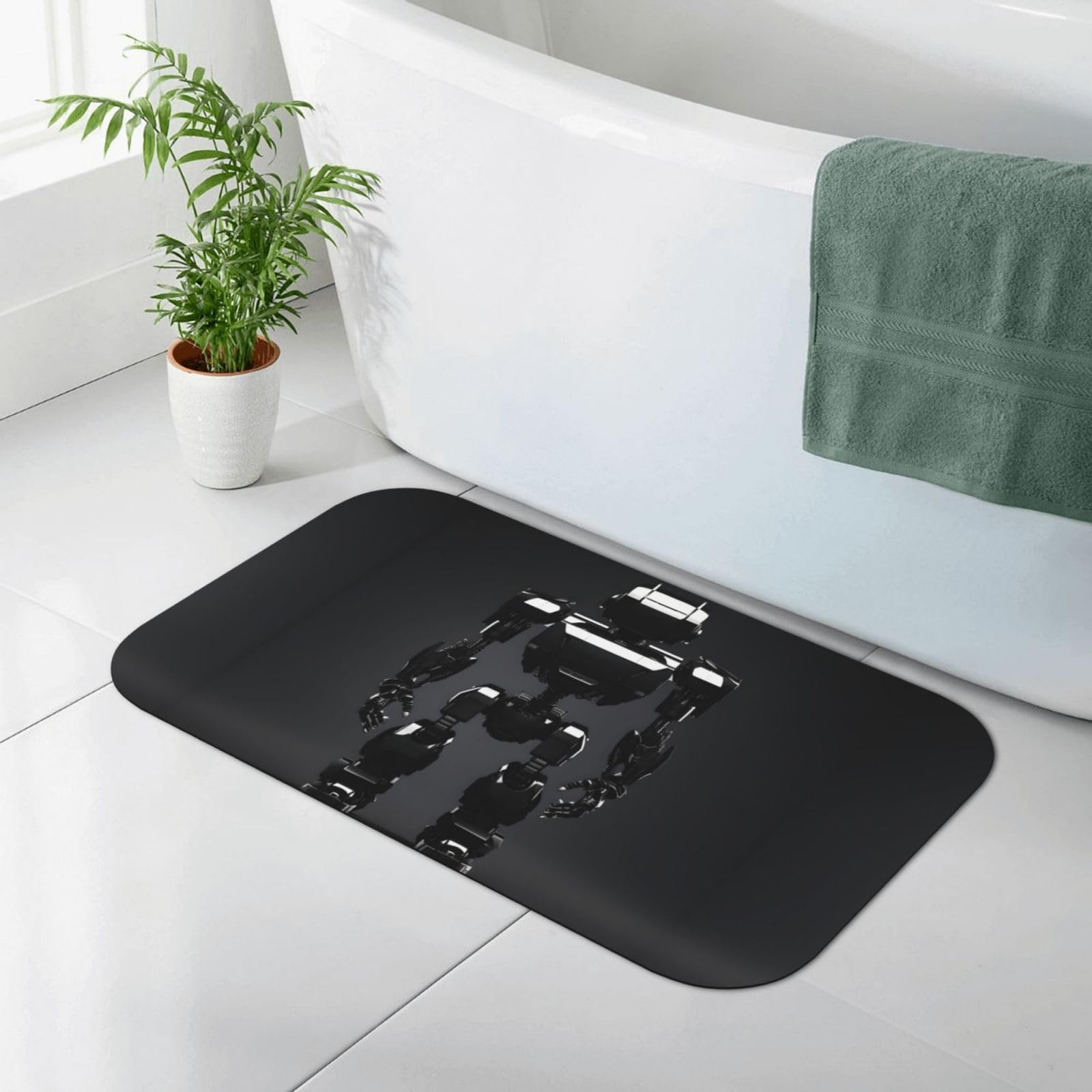 Tapis de bain antidérapant en diatomée pliable pour éviter les sols mouillés