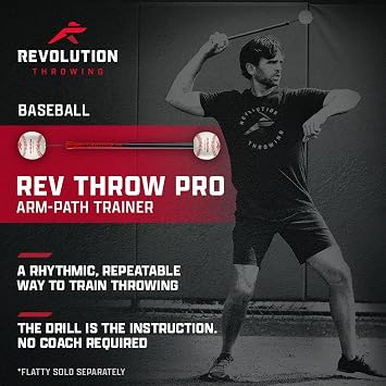 The Rev Pro Arm Path Trainer - Throwing & Pitching Trainer for Baseball, Softball, Waterpolo and Shoulder Warm-ups