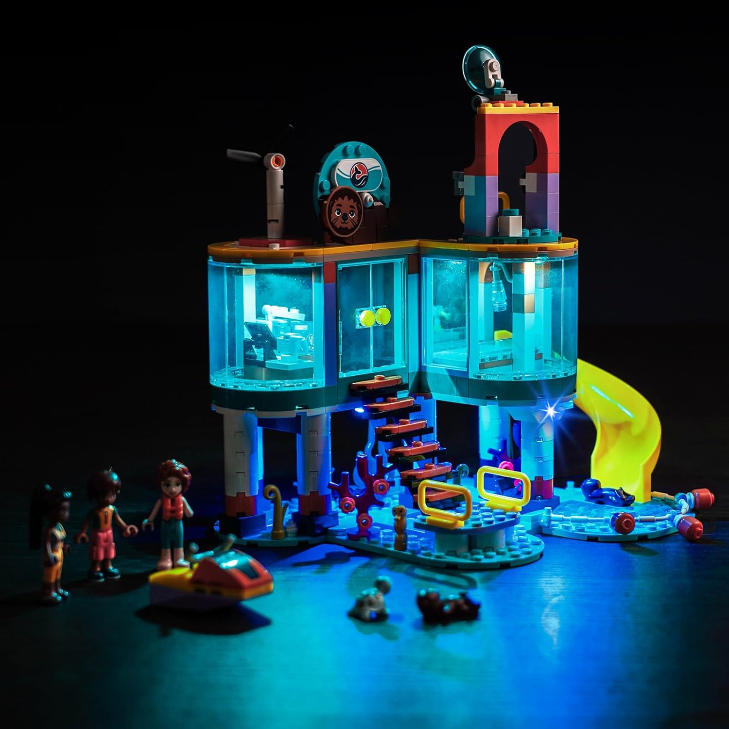 Upgraded Led Light Kit Compatible with Lego Friends Sea Rescue Center Building Toy Set, Compatible with Lego 41736, Best Gifts for Adults (Model Not Included)