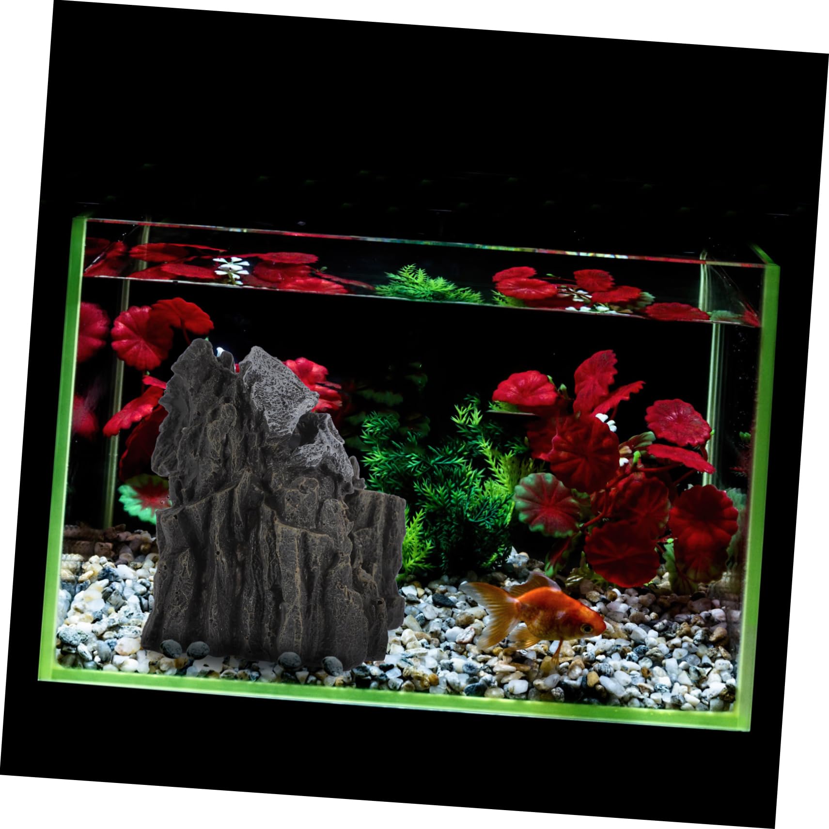 Yardwe 5 Piezas Decoración De Pecera Cueva Decoraciones De Peceras Ornamento De La Cueva del Acuario Piedra del Escondite del Tanque Decoración De Escondite De Acuario Resina