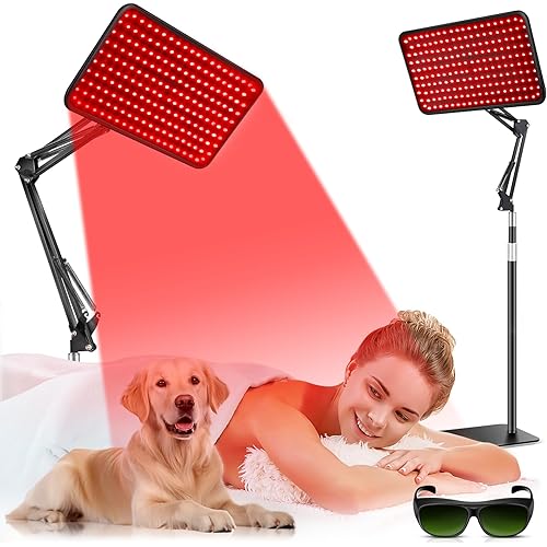 HALIDODO Red Light Therapy for Body, 940nm Red Light Therapy Lamp with Adjustable Stand, Infrared Light Therapy for Body, 660nm Red Light Lamp&850nm Redlight Therapy Device for Body Head Pet