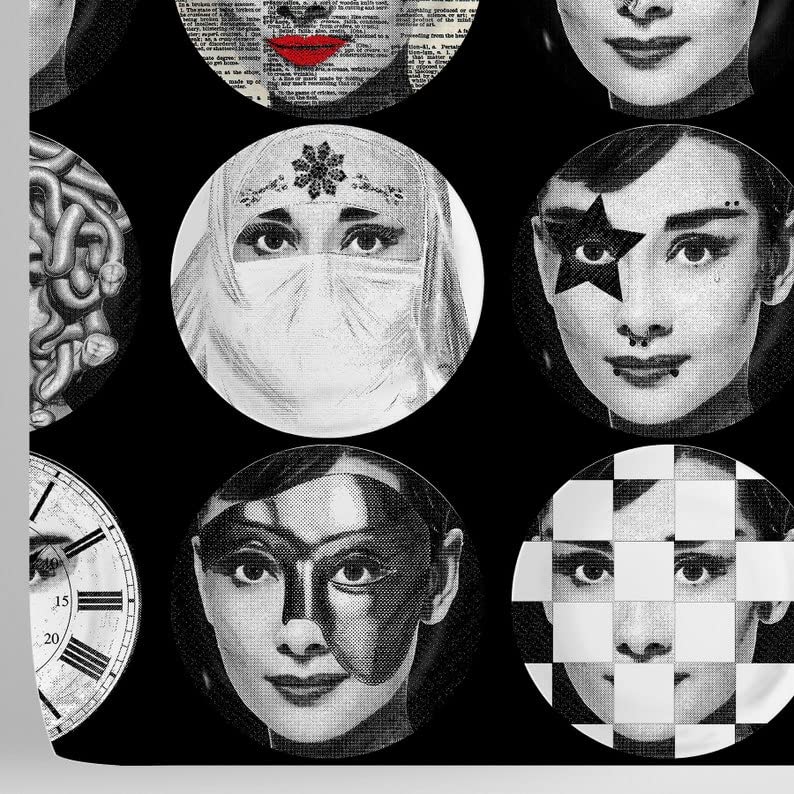 Papier peint sans solvant Audrey Black facile à appliquer pour rénovation 5.5m²
