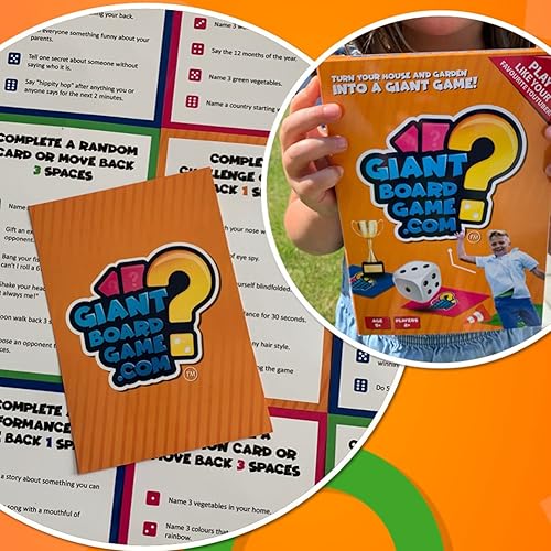 Miniatura 3 de Juego de mesa gigante - Kids & Family Actividad al aire libre Party & Quiz Game con desafíos & preguntas.