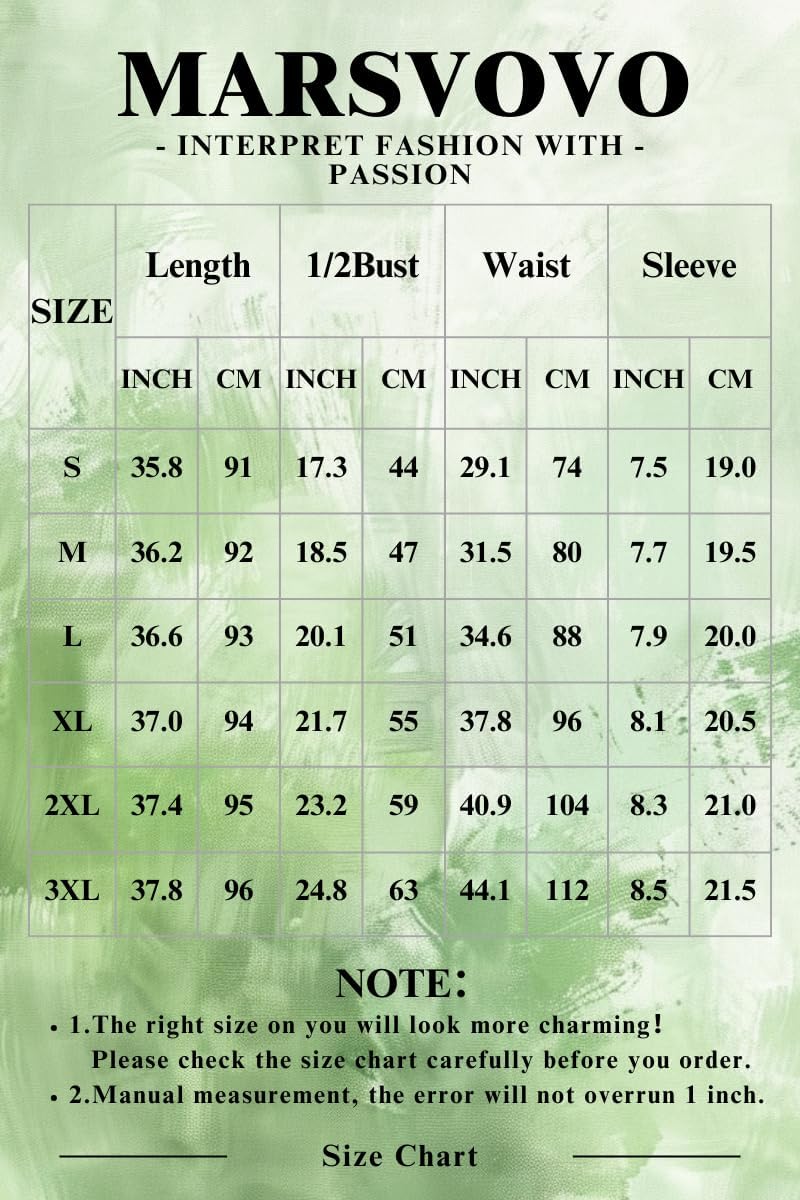 MARSVOVO Cute T Shirt Dress for Women Short Sleeve Button Up Tie Waist Elegant Casual Collared Smocked Midi Dress - Image 3