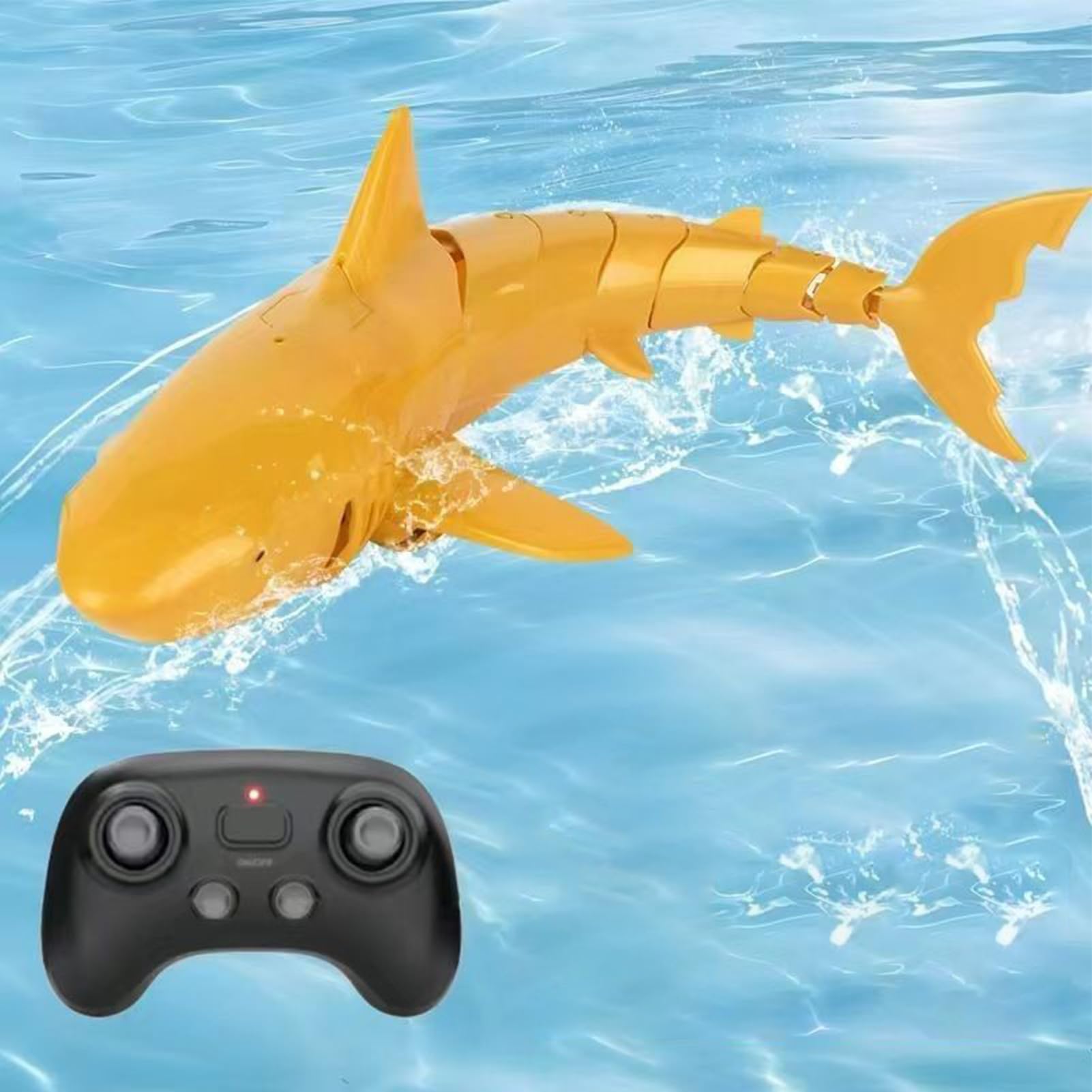 Giocattolo Dello Squalo RC – Modello Di Squalo Motorizzato Sommergibile, Creatura Oceanica Ad Alta Simulazione, Figura Di Gioco Telecomandata Impermeabile, Avventura Di Nuoto Realistica | Regalo Diver