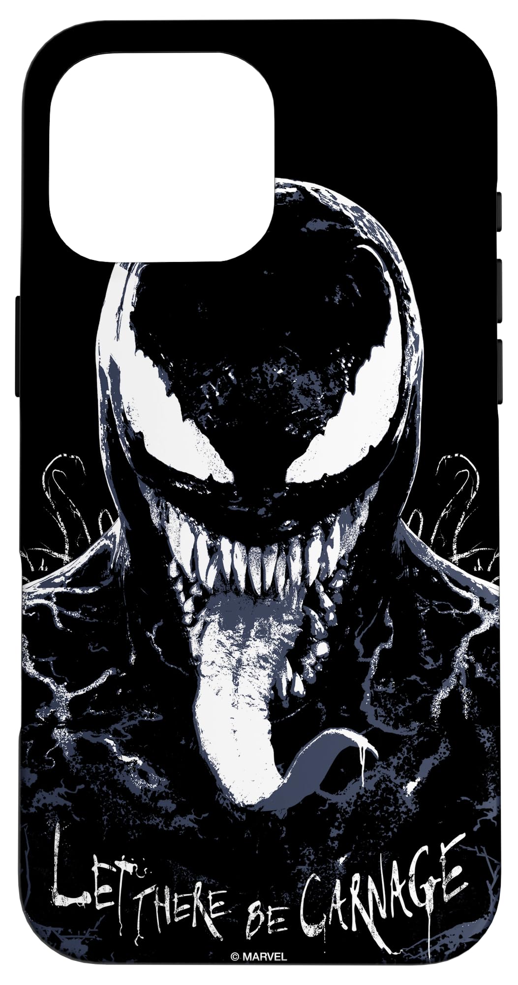 Marvel Venom: Let There Be Carnage Eddie Brock Black Case for iPhone 16 Pro Max