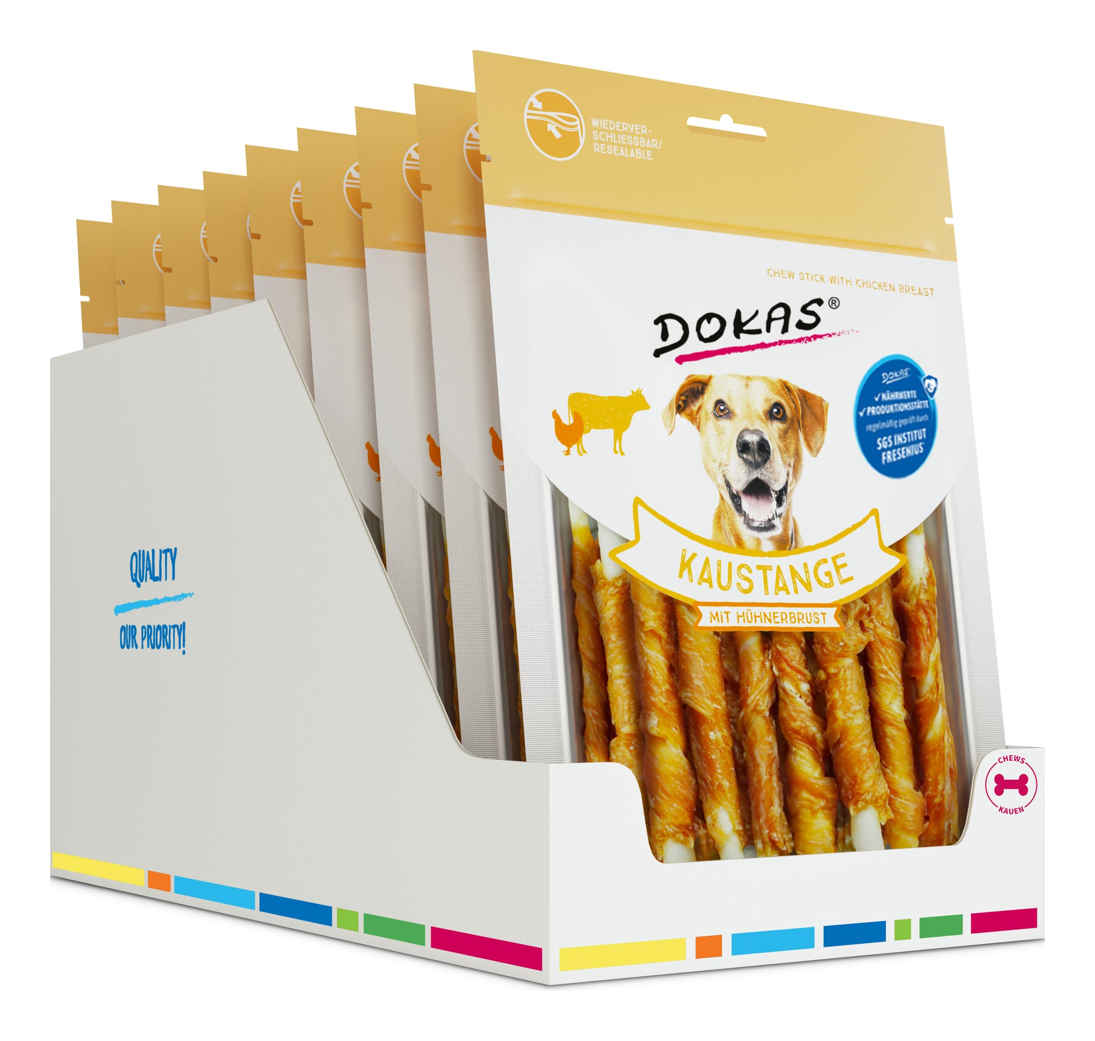 Dokas - Canna da pesca per pollo, 9 x 200 g