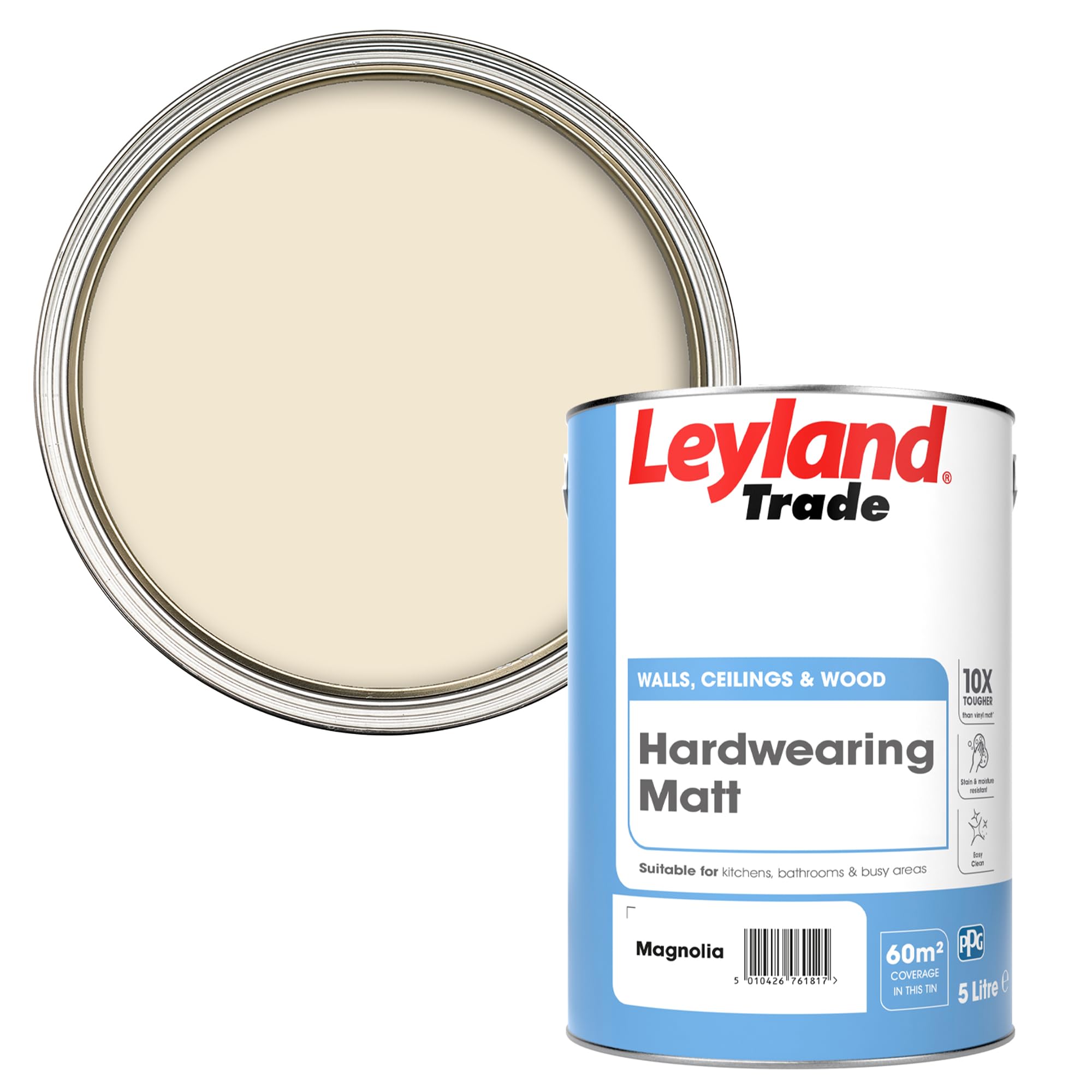Leyland Magnolia Trade Hardwearing Matt - 5L